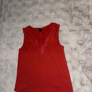 Daytrip Red V-Neck Tank Top
